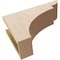 Ekena Millwork 5"W x 15"D x 10"H Classic Yorktown Rough Cedar Woodgrain TimberThane Corbel, Primed Tan CORUR05X15X10YORRCPR - alternate 3